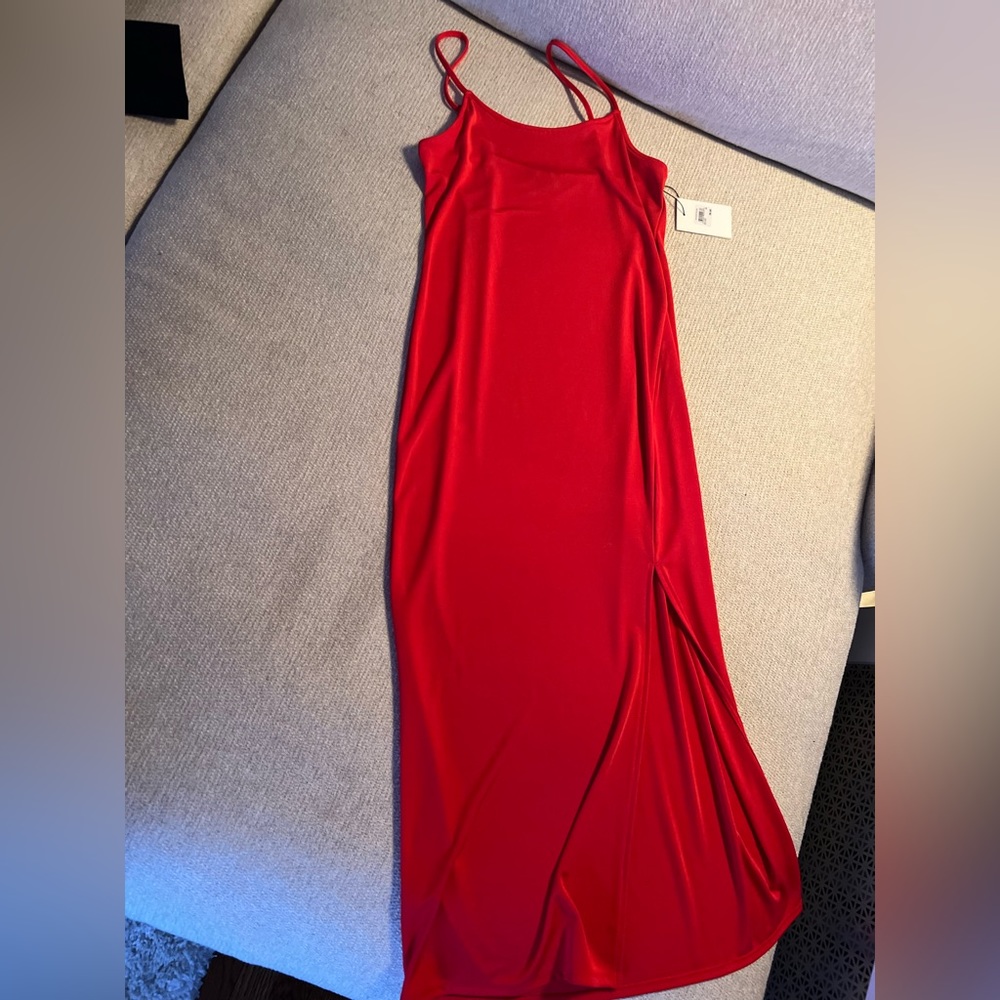 Something Navy Red Slip Dress XS NWT